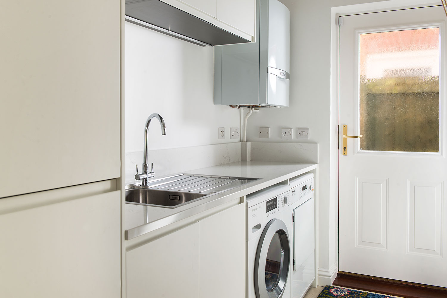 A customer's neutral utility room